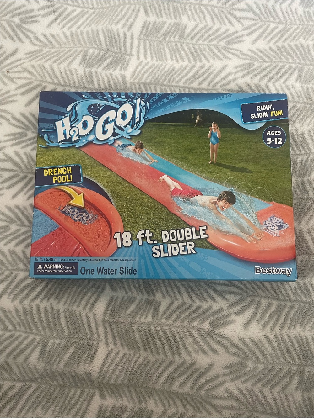 H2O Go 18ft double slider water slide.